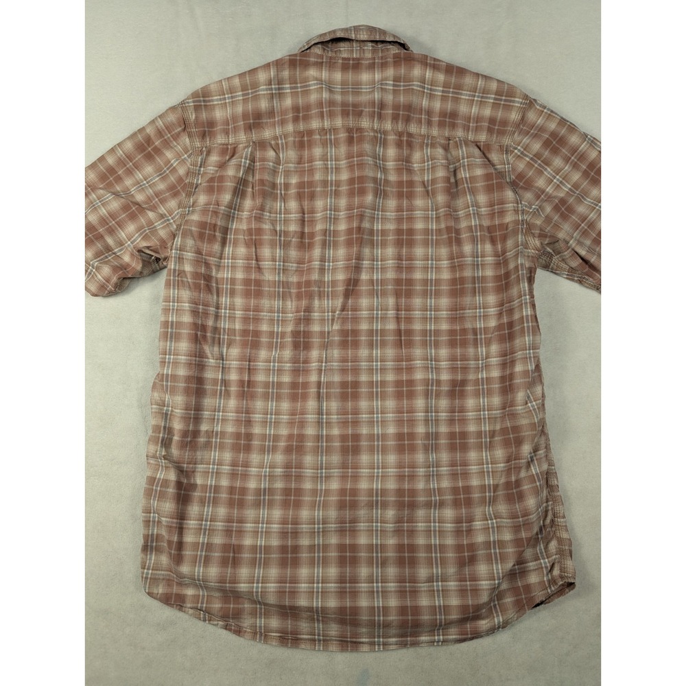 Set of 2 Carhartt Rugged Flex Relaxed Fit Plaid Pearl Snap Button-up Mens Size M - Picture 6 of 8